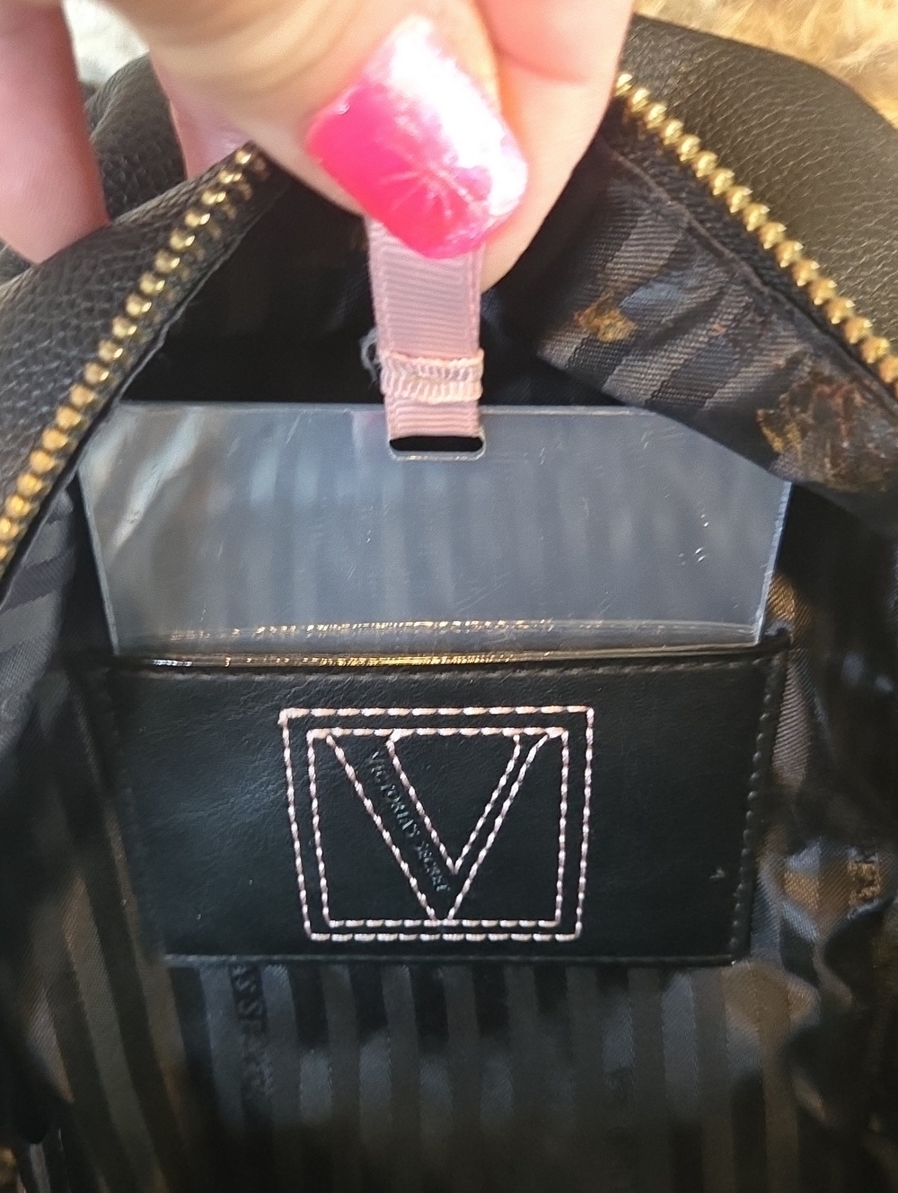 Victoria Secret Studded Black Mini Backpack - Picture 7 of 8
